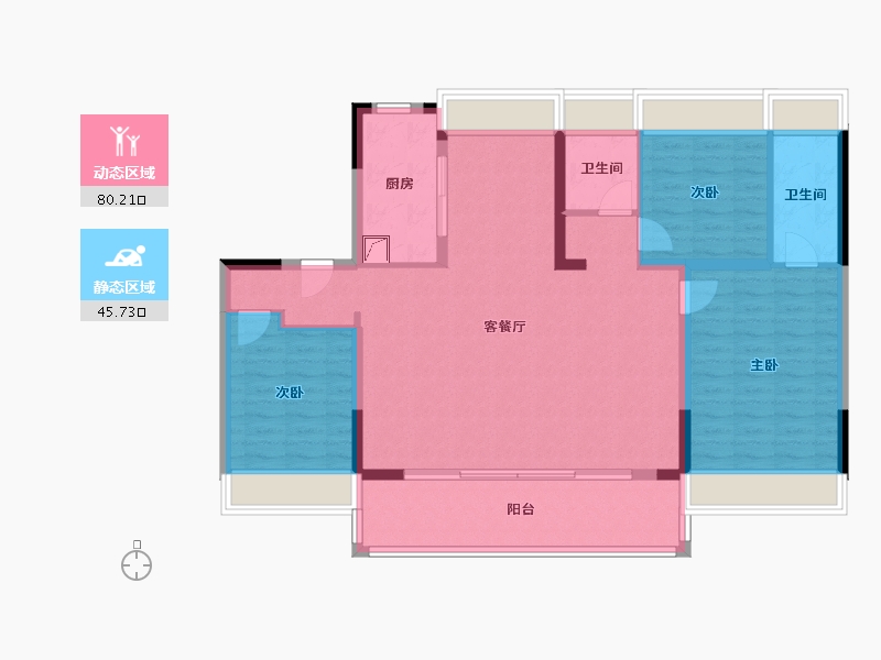 江苏省-南通市-合鸣宛-114.11-户型库-动静分区