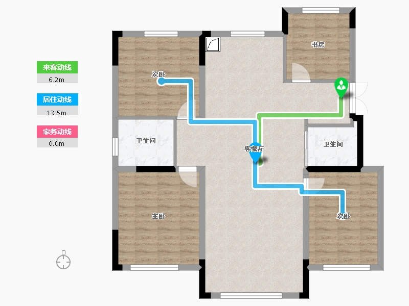 辽宁省-抚顺市-海赋外滩-115.00-户型库-动静线