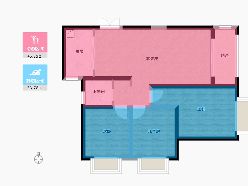 云南省-昆明市-吾悦首府-75.00-户型库-动静分区