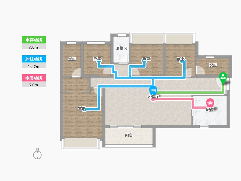 广东省-深圳市-东关珺府-104.37-户型库-动静线