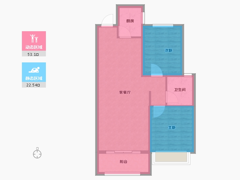 河北省-石家庄市-润江云玺-68.00-户型库-动静分区