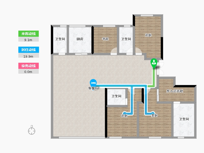 陕西省-西安市-天地源.云水天境-181.27-户型库-动静线