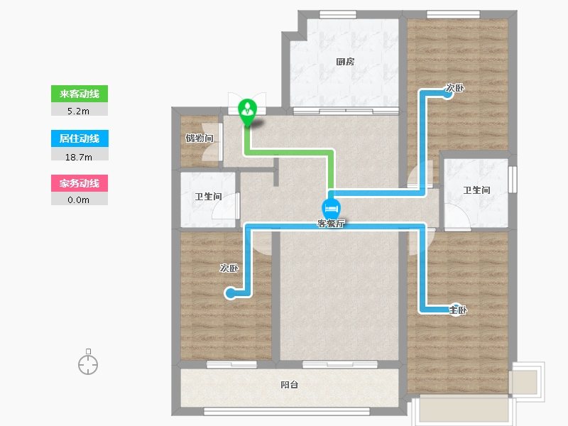 河北省-石家庄市-嘉实万科紫台-98.18-户型库-动静线