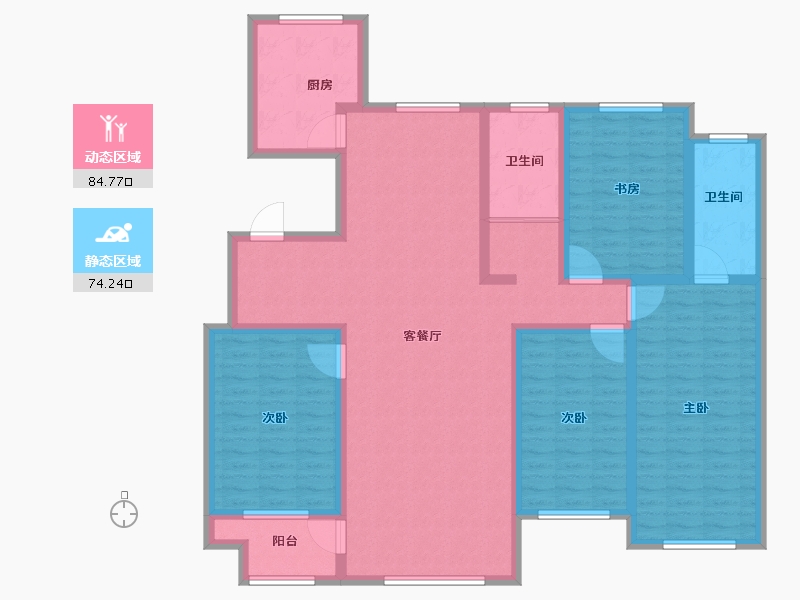 山东省-潍坊市-高创桃源-142.41-户型库-动静分区