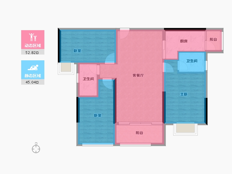 广西壮族自治区-梧州市-顾荣御景湾-87.31-户型库-动静分区