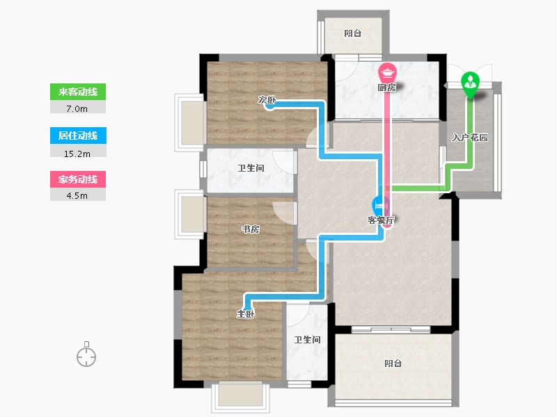 湖北省-宜昌市-环球金融广场-98.15-户型库-动静线