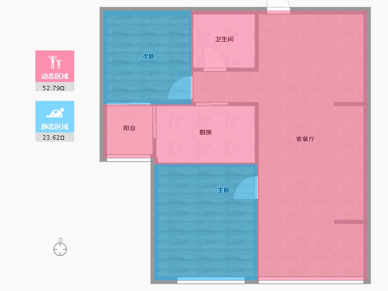 河北省-石家庄市-位同新村G区-70.00-户型库-动静分区