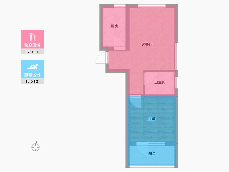 河北省-石家庄市-福美健康城公园郡-37.08-户型库-动静分区