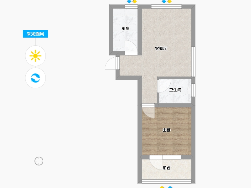 河北省-石家庄市-福美健康城公园郡-37.08-户型库-采光通风