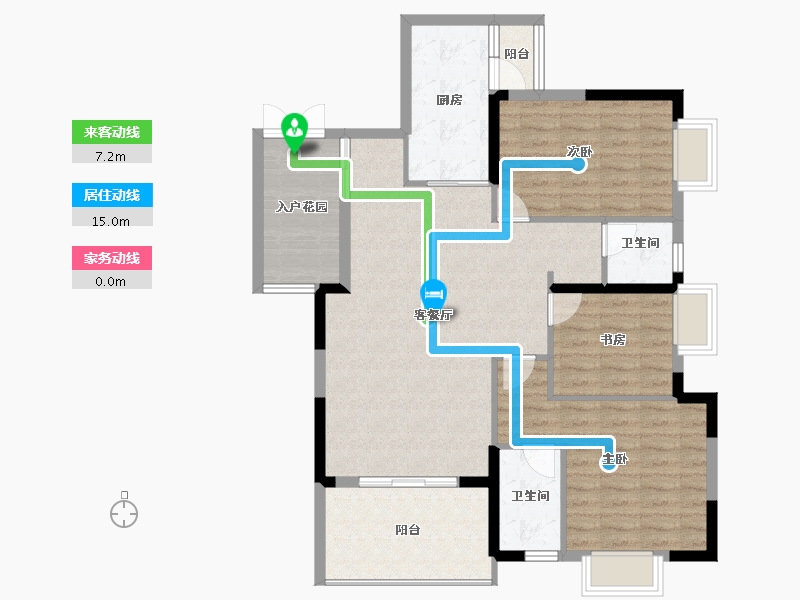 湖北省-宜昌市-环球金融广场-101.88-户型库-动静线