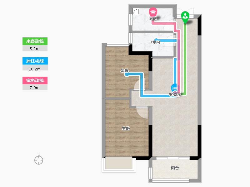 湖北省-武汉市-中建福地星城-58.48-户型库-动静线