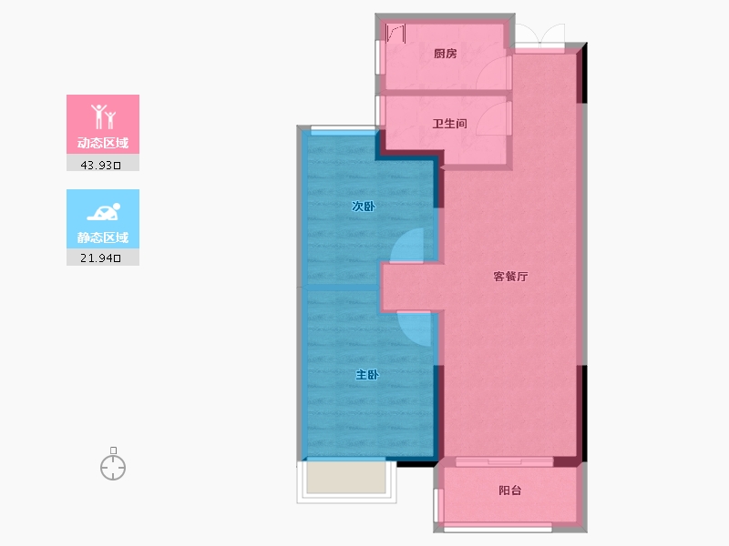 湖北省-武汉市-中建福地星城-58.48-户型库-动静分区