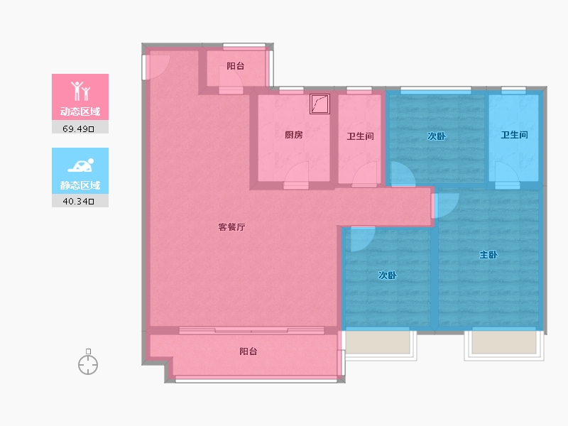 河南省-开封市-雅居乐-115.00-户型库-动静分区