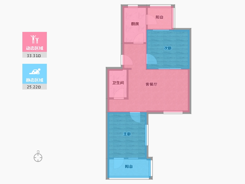 河北省-廊坊市-银燕小区(燕郊)-51.00-户型库-动静分区