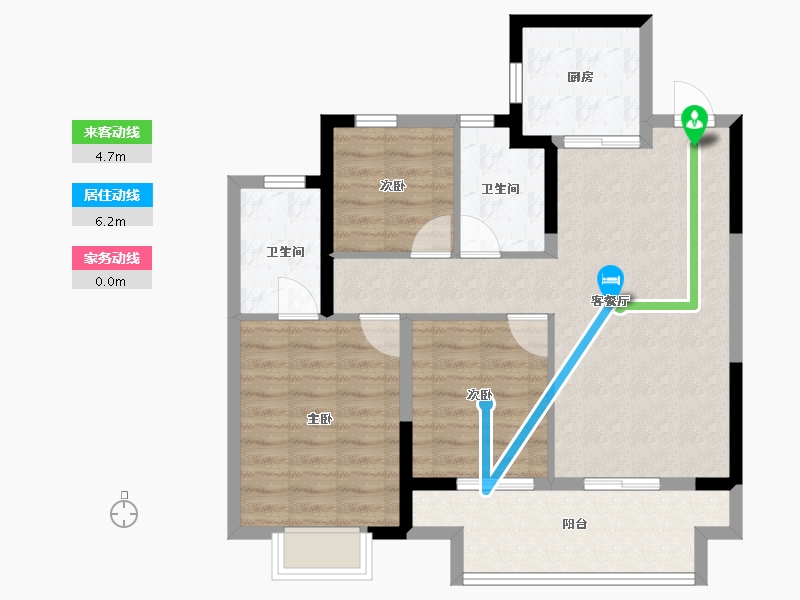 江苏省-苏州市-建发春江泊月-82.00-户型库-动静线