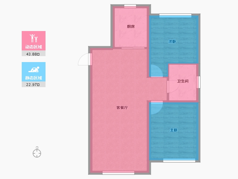 吉林省-长春市-中邑华章-59.98-户型库-动静分区