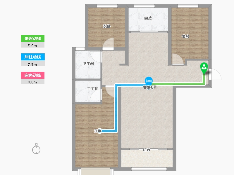 河北省-石家庄市-润江云玺-99.20-户型库-动静线