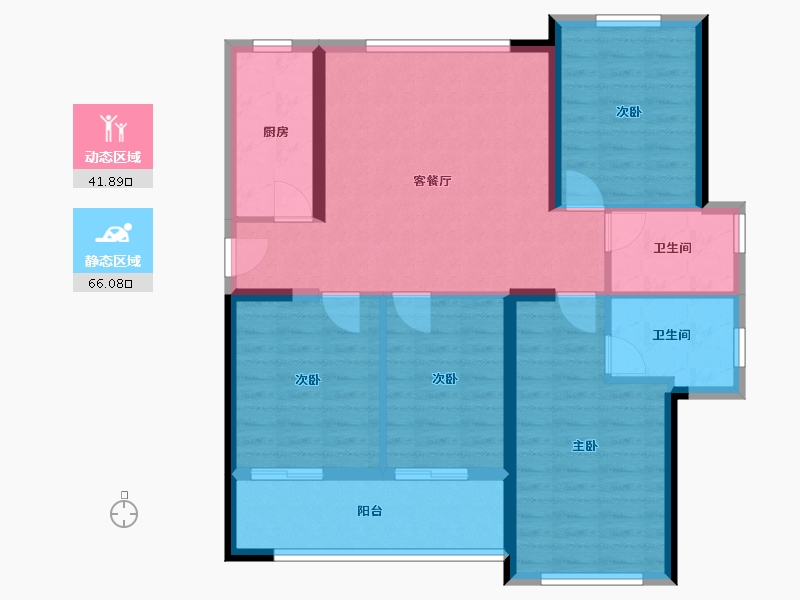 福建省-福州市-滨江时代-96.99-户型库-动静分区