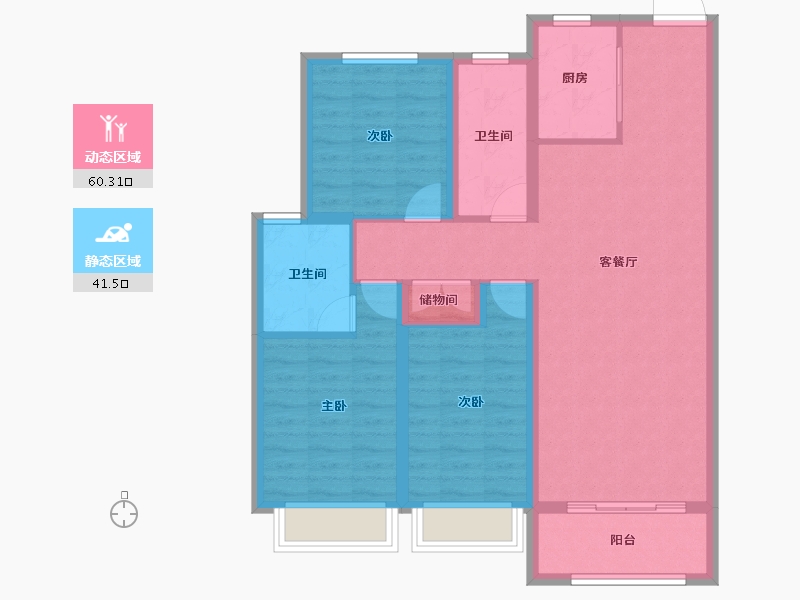 河北省-石家庄市-润江云玺-91.01-户型库-动静分区