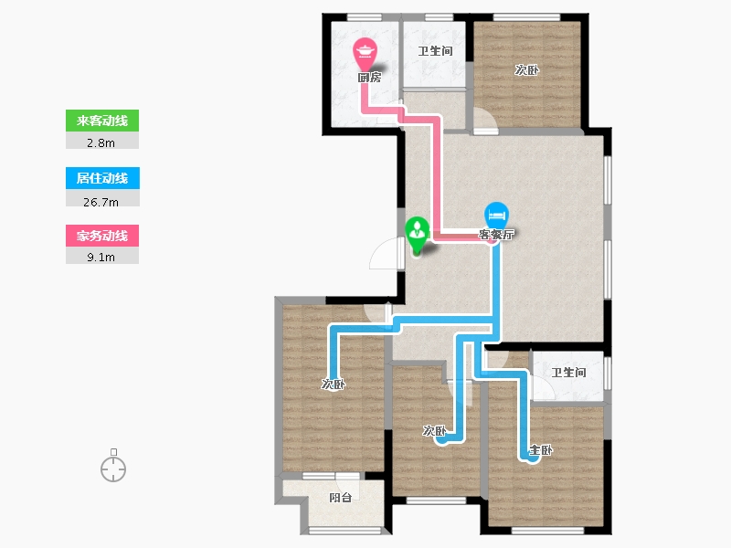 山东省-潍坊市-高创桃源-122.09-户型库-动静线