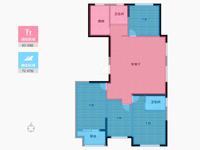 山东省-潍坊市-高创桃源-122.09-户型库-动静分区