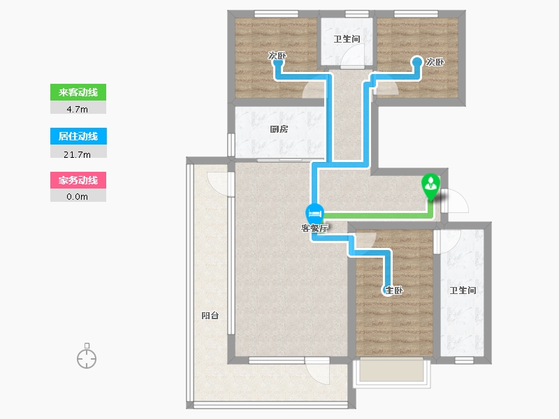 河北省-石家庄市-润江云玺-94.40-户型库-动静线