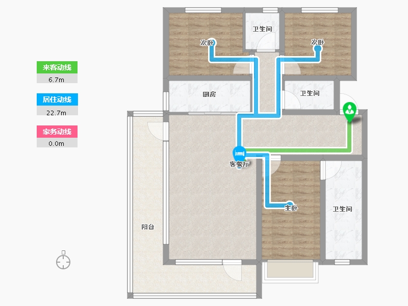 河北省-石家庄市-润江云玺-108.81-户型库-动静线