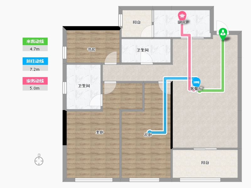 广东省-广州市-创基丽江国际-108.18-户型库-动静线