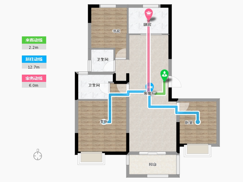 江苏省-徐州市-颐居隐山观湖-100.81-户型库-动静线