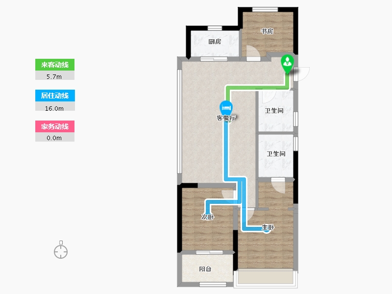 浙江省-绍兴市-黄酒小镇雲树湾-80.80-户型库-动静线