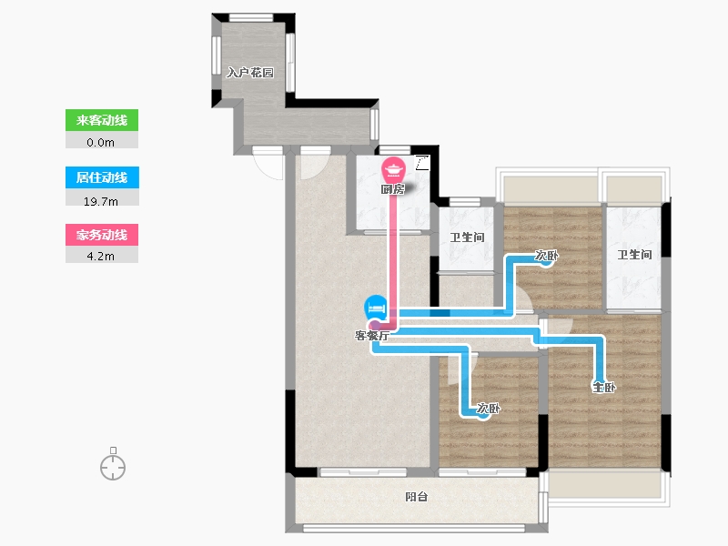 江苏省-南通市-合鸣宛-94.40-户型库-动静线