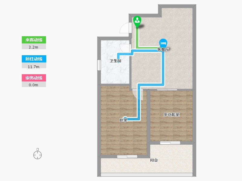 浙江省-温州市-绿城氡泉小镇-71.20-户型库-动静线