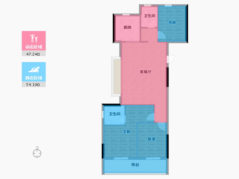 浙江省-温州市-江海云著-92.00-户型库-动静分区