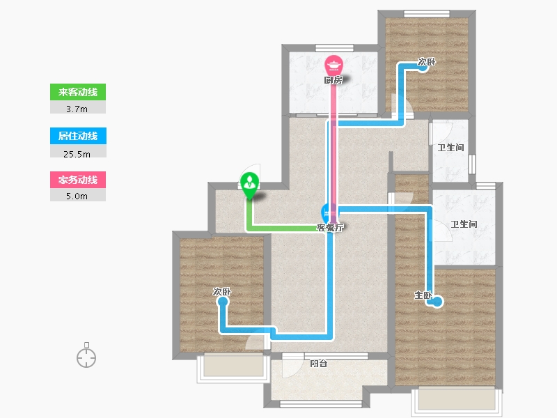 山东省-青岛市-森林公园-100.16-户型库-动静线