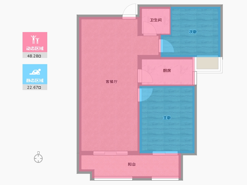 河北省-石家庄市-润江云玺-63.50-户型库-动静分区