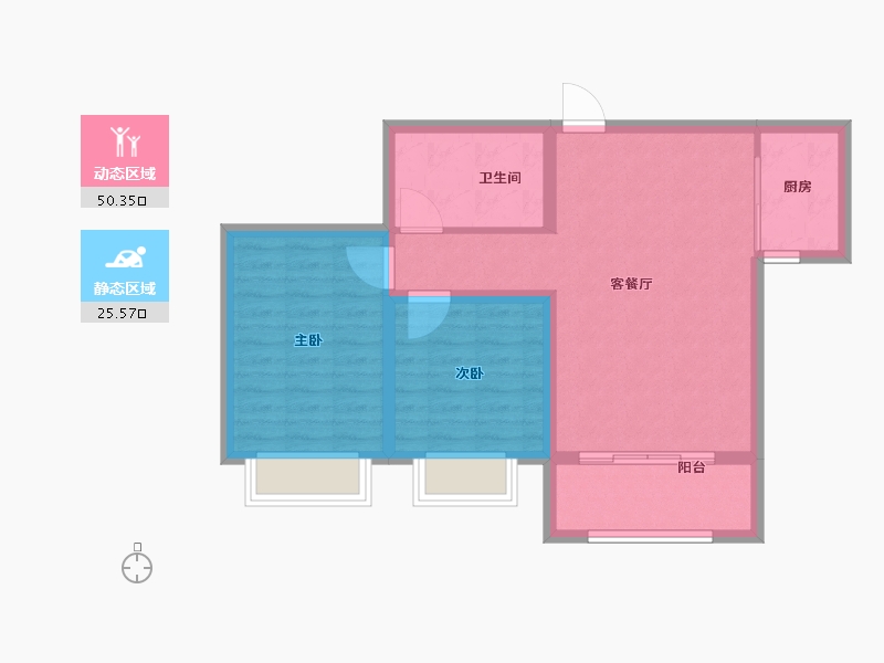 河北省-石家庄市-润江云玺-68.00-户型库-动静分区