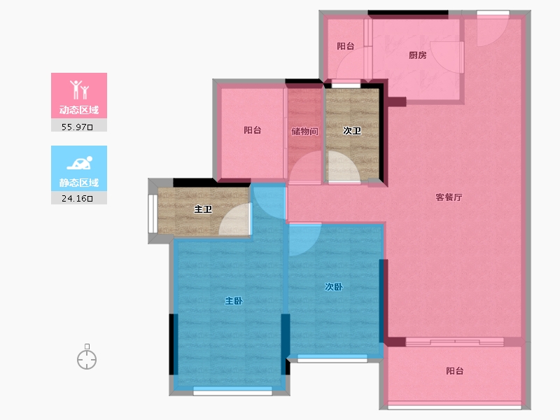 广东省-河源市-桃源国际-79.21-户型库-动静分区