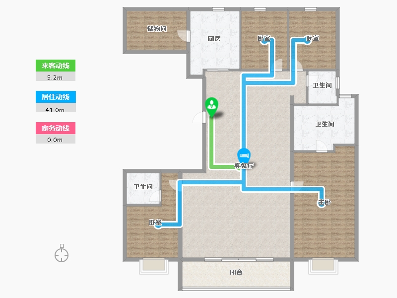 河北省-石家庄市-利航棠樾府-212.00-户型库-动静线