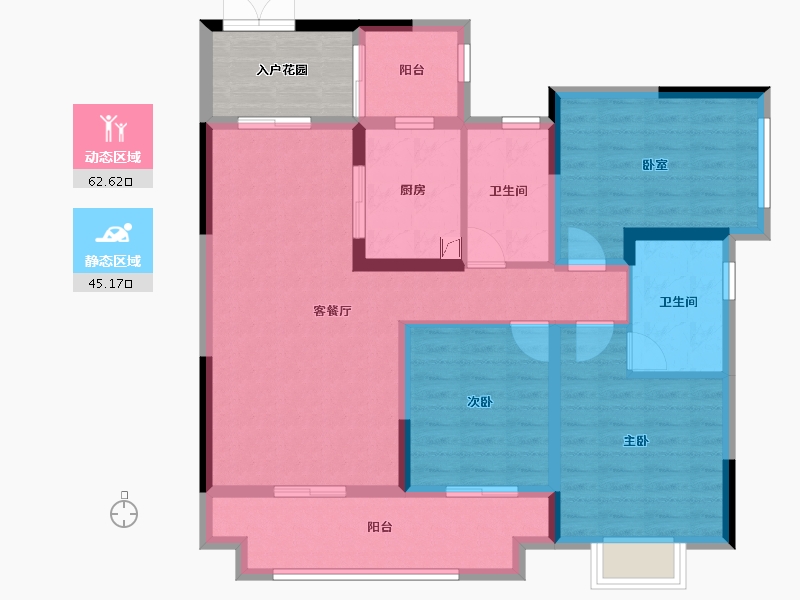 贵州省-遵义市-中建幸福城-120.00-户型库-动静分区