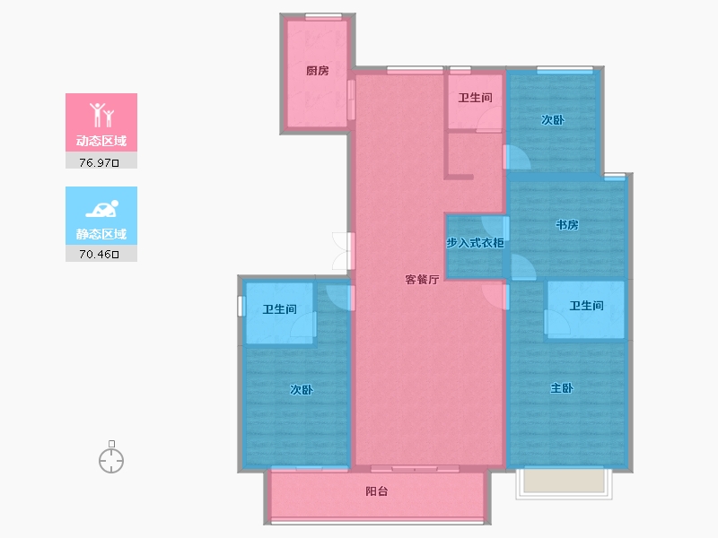 河北省-保定市-卓正上东区-133.36-户型库-动静分区