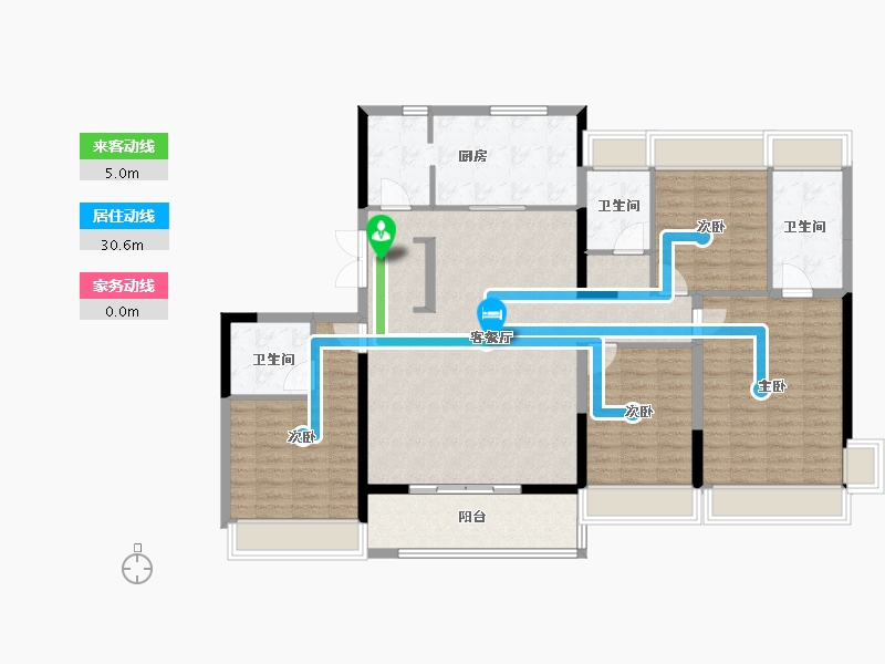 江苏省-徐州市-美的·天誉-135.19-户型库-动静线