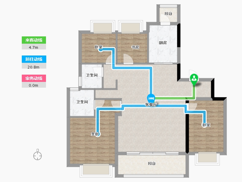 四川省-成都市-城投置地万科国宾蜀园-108.27-户型库-动静线