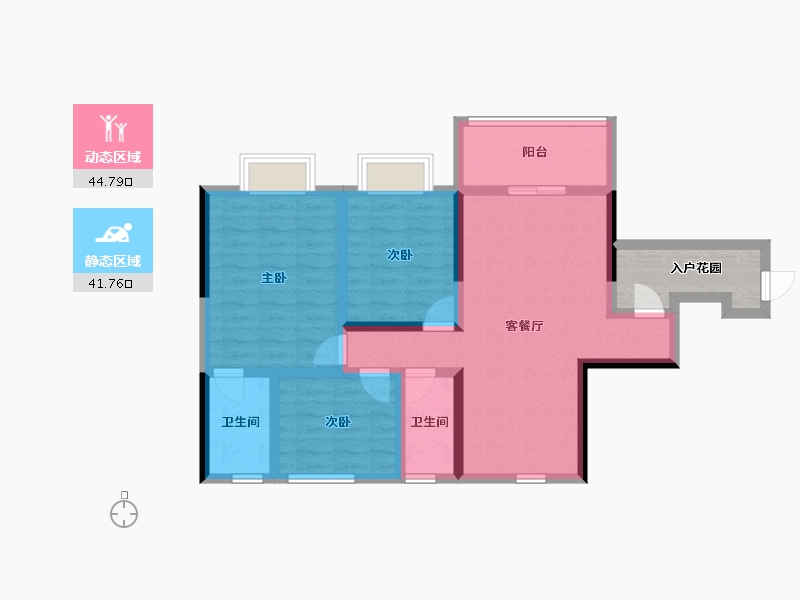 广西壮族自治区-桂林市-盛世花园-81.46-户型库-动静分区