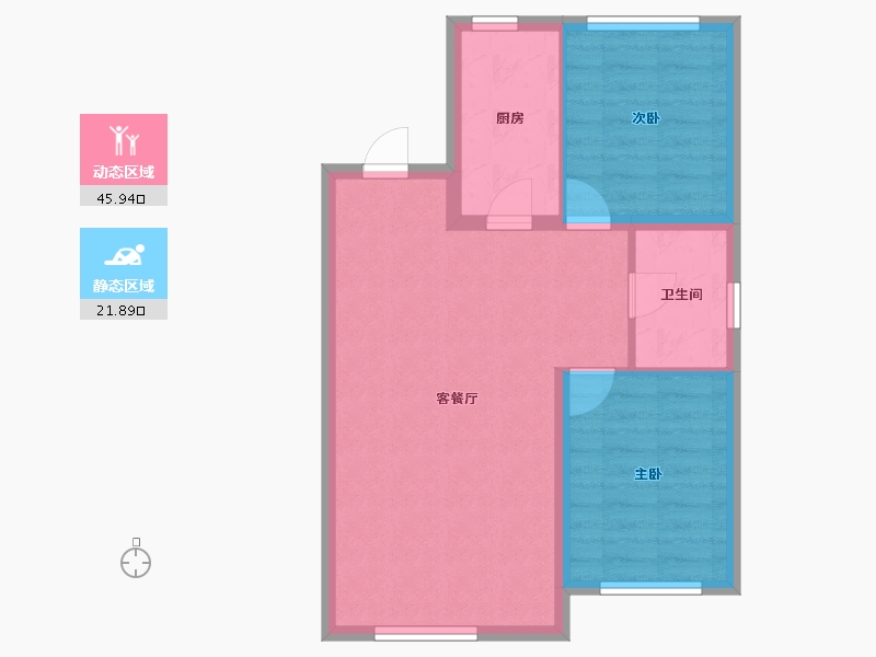 吉林省-长春市-中邑华章-61.16-户型库-动静分区