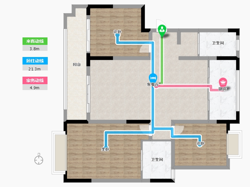 山东省-潍坊市-阳河嘉苑-120.00-户型库-动静线