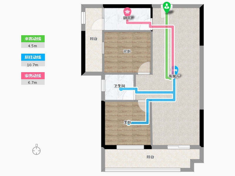 广西壮族自治区-南宁市-盘邦华府-68.07-户型库-动静线