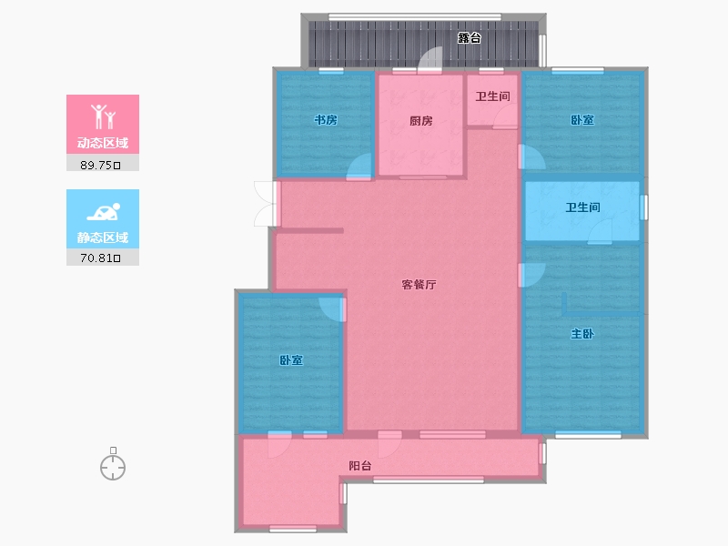 辽宁省-沈阳市-金地樾檀山-155.91-户型库-动静分区