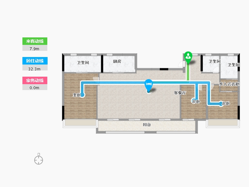 浙江省-绍兴市-天阳云栖凤鸣-160.00-户型库-动静线