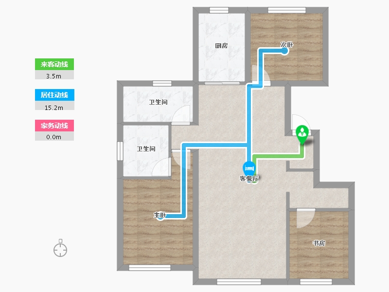 吉林省-长春市-中邑华章-79.22-户型库-动静线