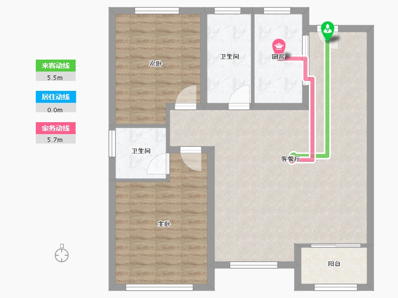 山东省-潍坊市-华安悦澜府-84.87-户型库-动静线